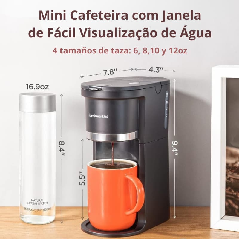 mini-cafetera-portátil-para-cápsulas-K-y-café-molido-dimensiones