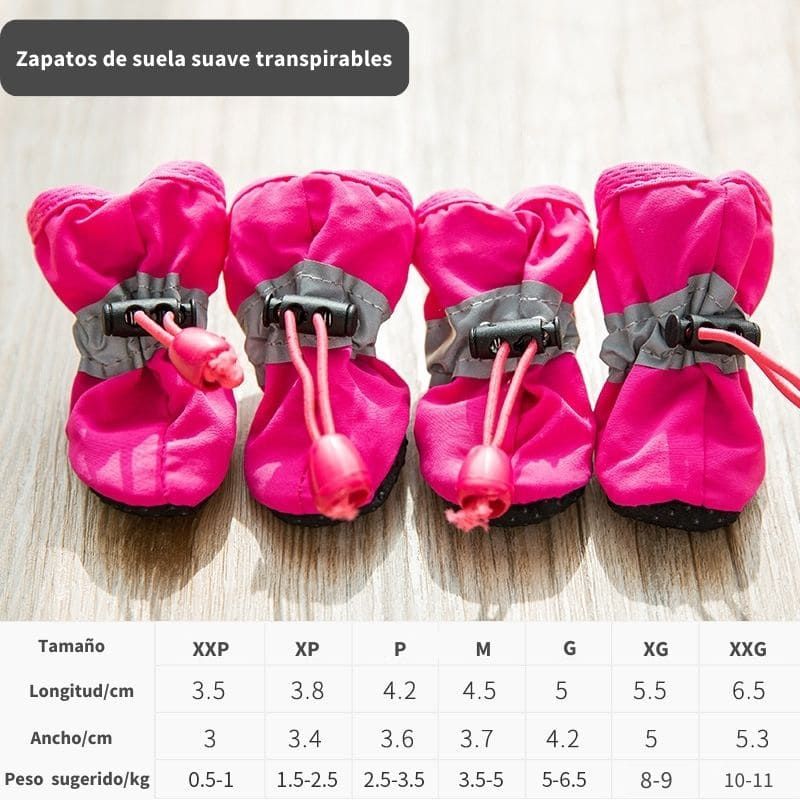 Zapatos impermeables antideslizantes para mascotas